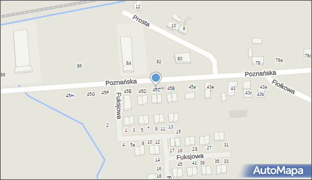 Pobiedziska, Poznańska, 45C, mapa Pobiedziska