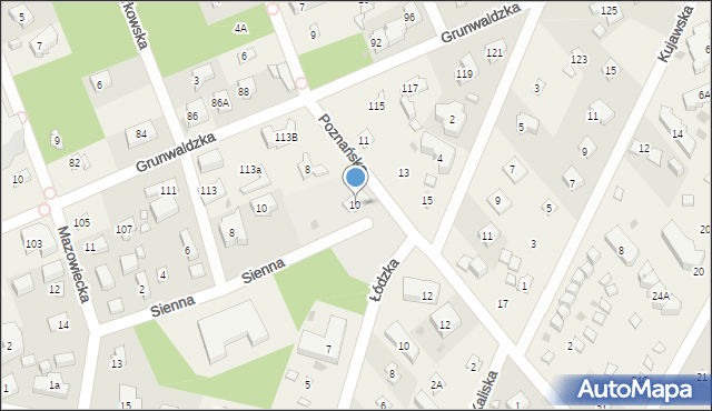 Pobierowo, Poznańska, 10, mapa Pobierowo