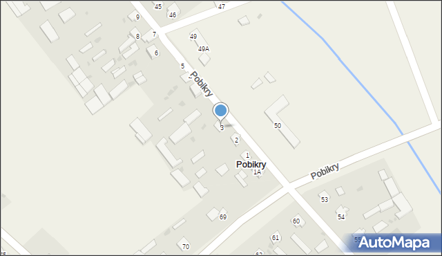 Pobikry, Pobikry, 3, mapa Pobikry