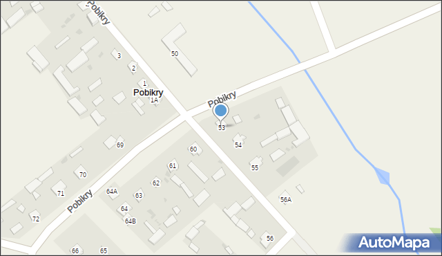 Pobikry, Pobikry, 53, mapa Pobikry