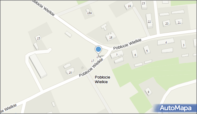 Pobłocie Wielkie, Pobłocie Wielkie, 17b, mapa Pobłocie Wielkie