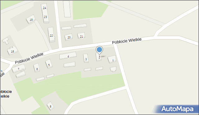 Pobłocie Wielkie, Pobłocie Wielkie, 2, mapa Pobłocie Wielkie