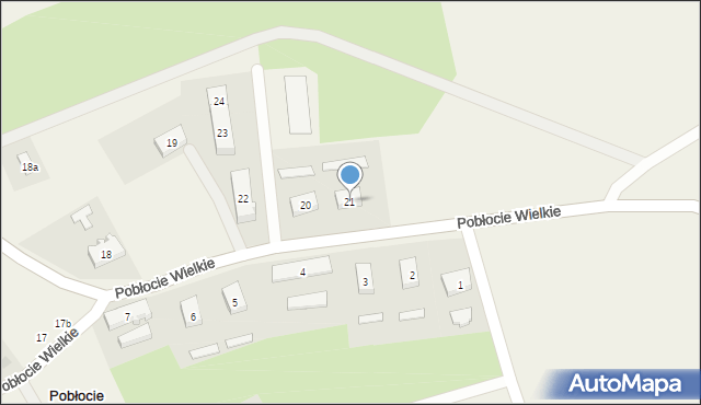 Pobłocie Wielkie, Pobłocie Wielkie, 21, mapa Pobłocie Wielkie