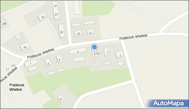 Pobłocie Wielkie, Pobłocie Wielkie, 3, mapa Pobłocie Wielkie