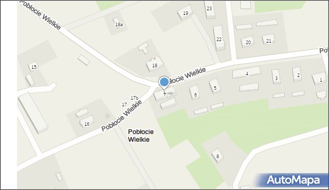 Pobłocie Wielkie, Pobłocie Wielkie, 7, mapa Pobłocie Wielkie