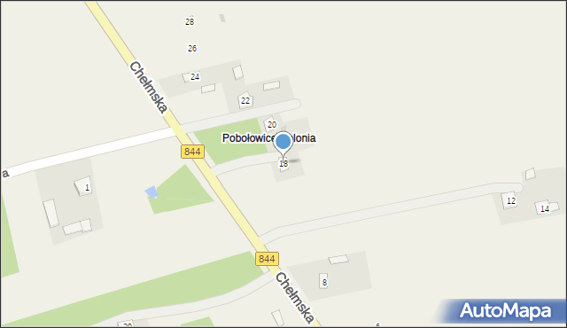 Pobołowice-Kolonia, Pobołowice-Kolonia, 25, mapa Pobołowice-Kolonia