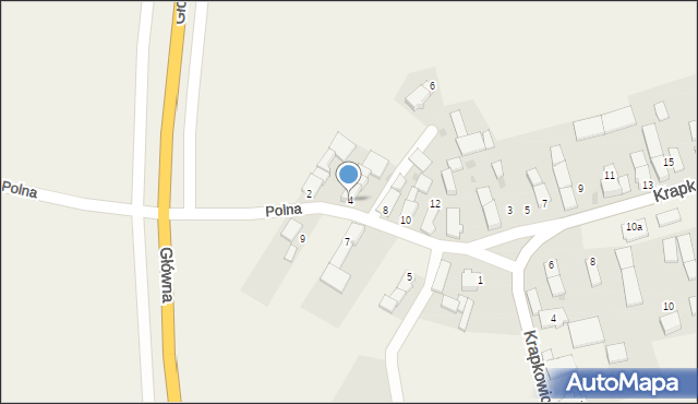 Poborszów, Polna, 4, mapa Poborszów