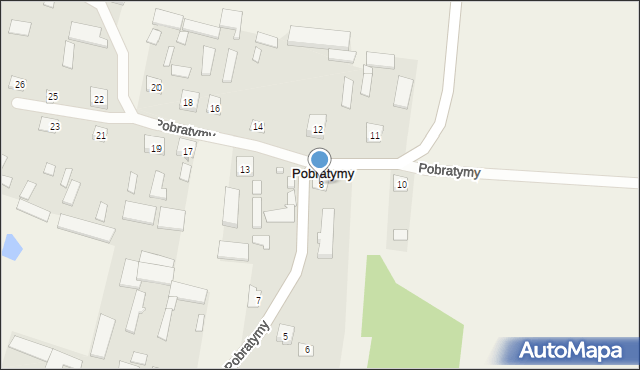 Pobratymy, Pobratymy, 8, mapa Pobratymy