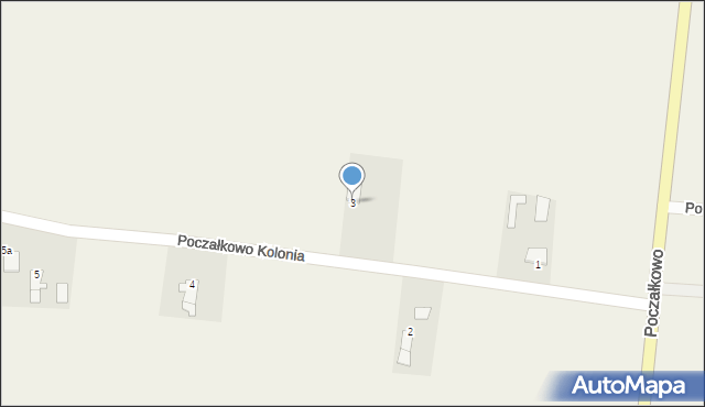 Poczałkowo, Poczałkowo, 3, mapa Poczałkowo