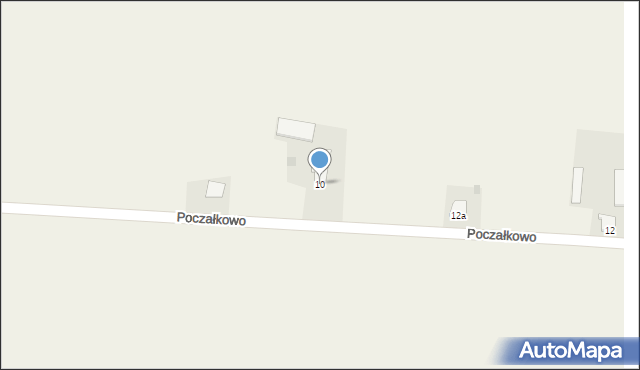 Poczałkowo Kolonia, Poczałkowo Kolonia, 10, mapa Poczałkowo Kolonia