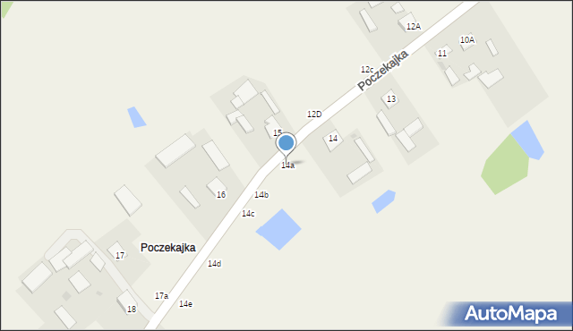 Poczekajka, Poczekajka, 14a, mapa Poczekajka