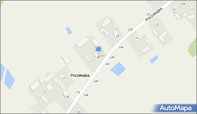 Poczekajka, Poczekajka, 16, mapa Poczekajka