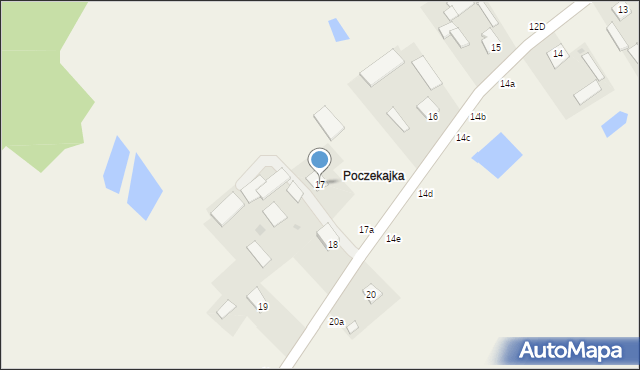 Poczekajka, Poczekajka, 17, mapa Poczekajka