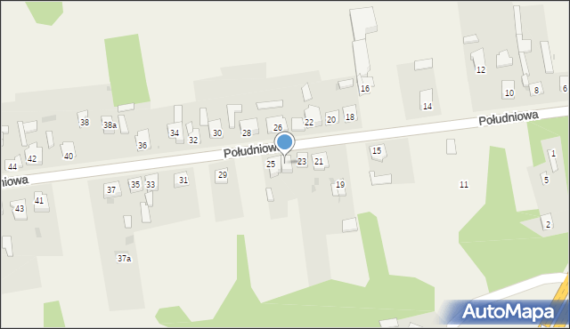 Poczesna, Południowa, 25a, mapa Poczesna