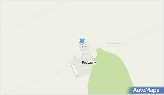 Podbagny, Podbagny, 3, mapa Podbagny