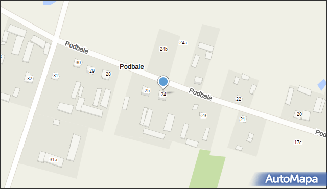 Podbale, Podbale, 24, mapa Podbale