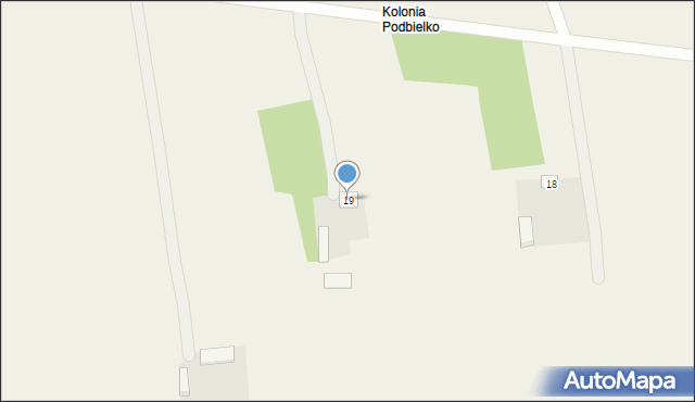 Podbielko, Podbielko, 19, mapa Podbielko