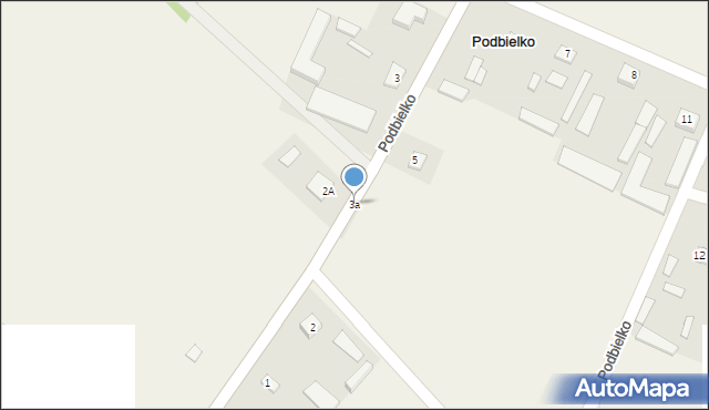 Podbielko, Podbielko, 3a, mapa Podbielko