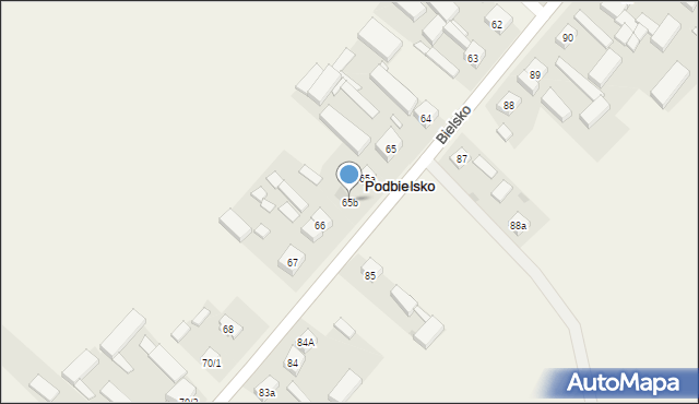 Podbielsko, Podbielsko, 65b, mapa Podbielsko