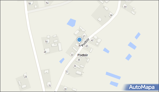 Podbór, Podbór, 35, mapa Podbór