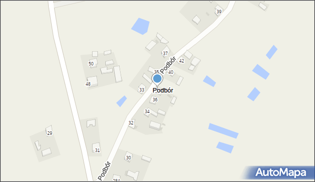 Podbór, Podbór, 38, mapa Podbór