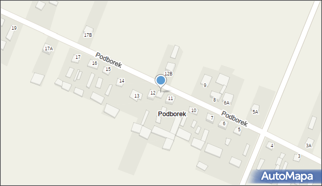 Podborek, Podborek, 12A, mapa Podborek