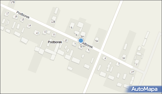 Podborek, Podborek, 6, mapa Podborek