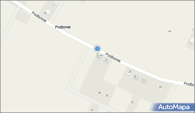 Podborek, Podborek, 21, mapa Podborek