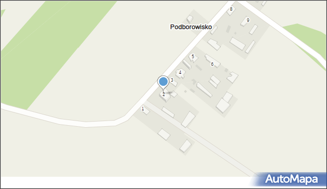 Podborowisko, Podborowisko, 2, mapa Podborowisko