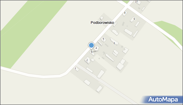 Podborowisko, Podborowisko, 3, mapa Podborowisko