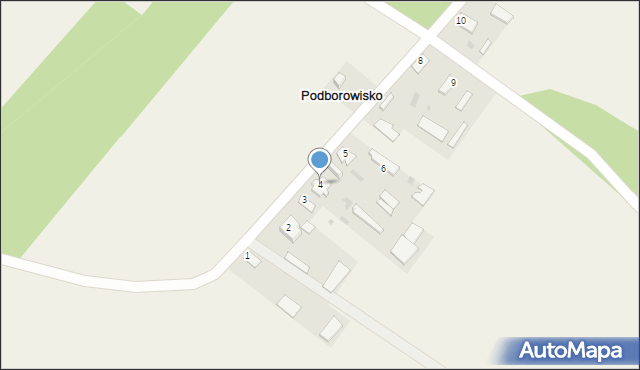 Podborowisko, Podborowisko, 4, mapa Podborowisko