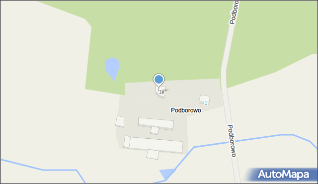 Podborowo, Podborowo, 2, mapa Podborowo