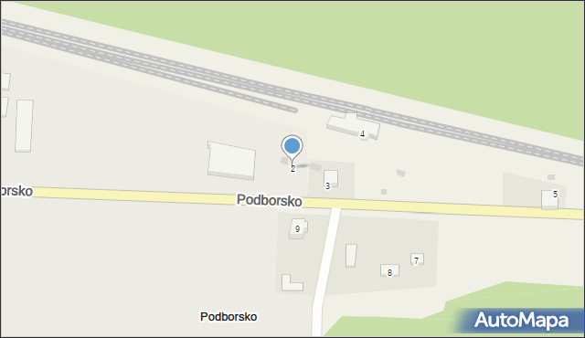 Podborsko, Podborsko, 2, mapa Podborsko