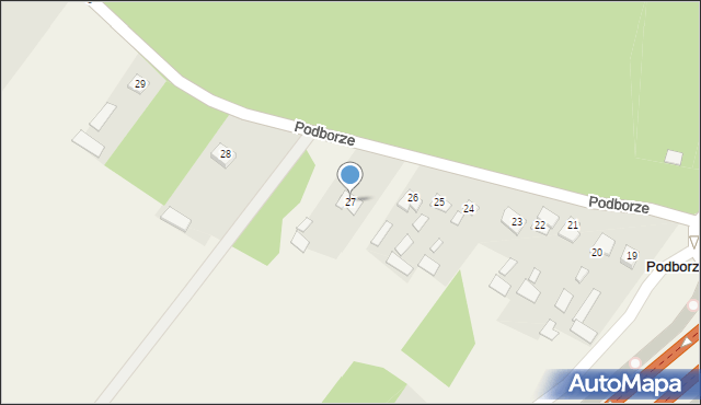 Podborze, Podborze, 27, mapa Podborze