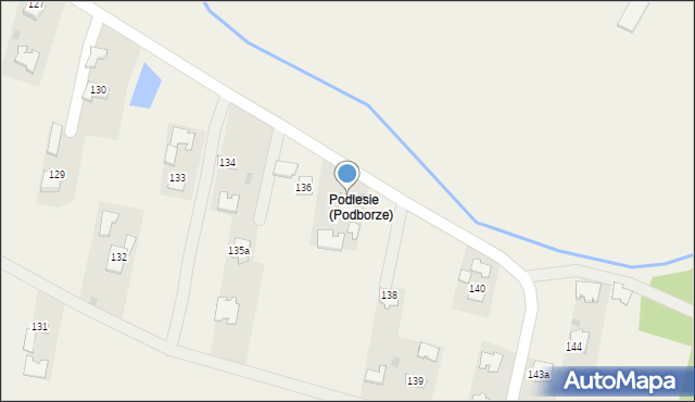 Podborze, Podborze, 137, mapa Podborze