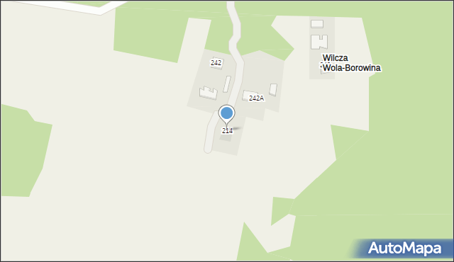Podborze, Podborze, 214, mapa Podborze