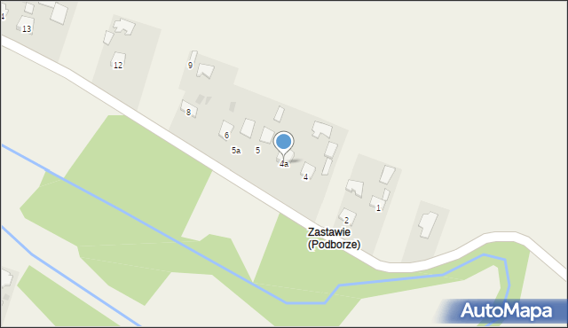 Podborze, Podborze, 4a, mapa Podborze