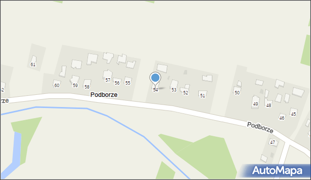 Podborze, Podborze, 54, mapa Podborze