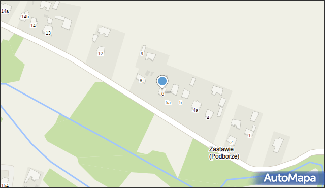 Podborze, Podborze, 6, mapa Podborze