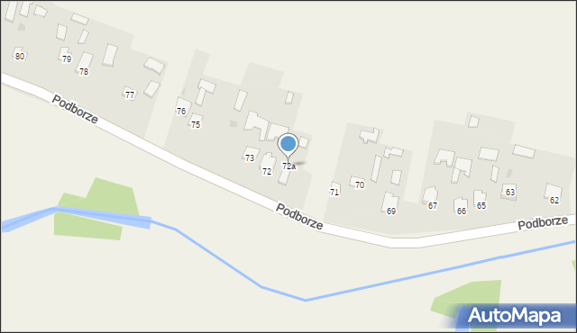 Podborze, Podborze, 72a, mapa Podborze