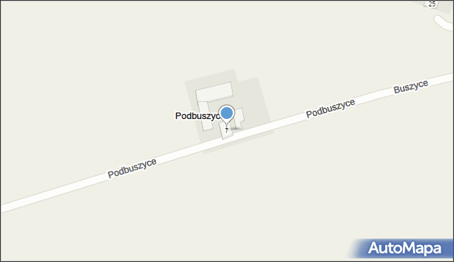 Podbuszyce, Podbuszyce, 7, mapa Podbuszyce