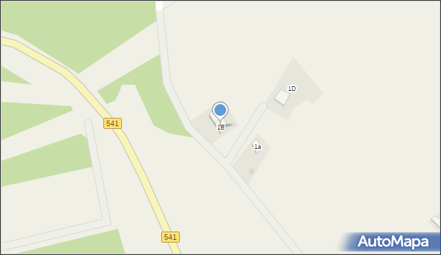 Podcibórz, Podcibórz, 1B, mapa Podcibórz