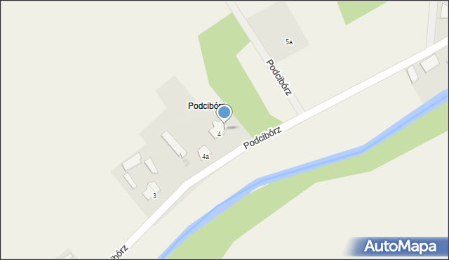 Podcibórz, Podcibórz, 5, mapa Podcibórz