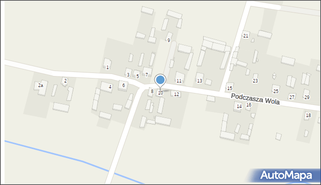 Podczasza Wola, Podczasza Wola, 10, mapa Podczasza Wola
