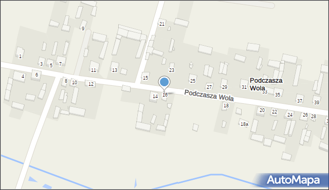 Podczasza Wola, Podczasza Wola, 16, mapa Podczasza Wola