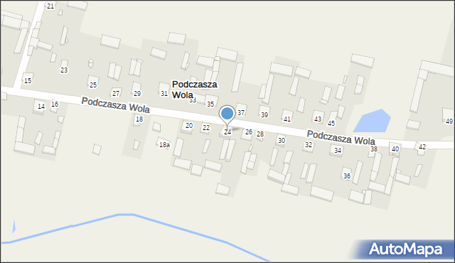 Podczasza Wola, Podczasza Wola, 24, mapa Podczasza Wola