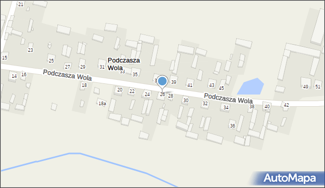 Podczasza Wola, Podczasza Wola, 26, mapa Podczasza Wola