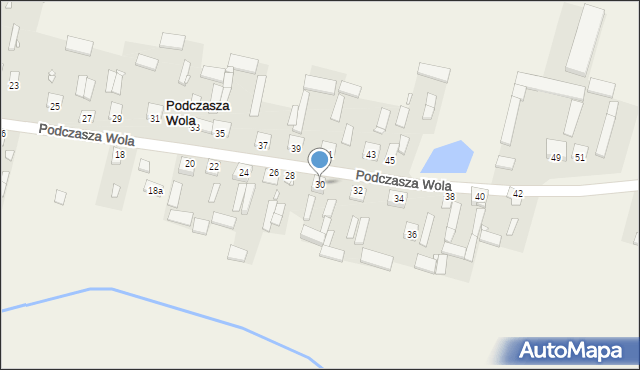 Podczasza Wola, Podczasza Wola, 30, mapa Podczasza Wola