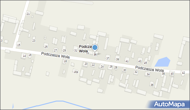 Podczasza Wola, Podczasza Wola, 35, mapa Podczasza Wola