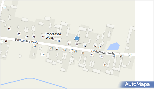 Podczasza Wola, Podczasza Wola, 39, mapa Podczasza Wola